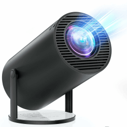 Mini Beamer 4K Heimkino Outdoor – 16000 Lux Android 11 Smartphone Projektor, Unterstützt Kabelgebundene Bildschirmspiegelung, Kompatibel mit TV-Stick/Windows/iOS/HDMI/USB 1080P