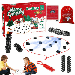 Magnetisches Schachspiel,Tragbares magnetspiel Lustiges Tisch-Magnetspiel Partyzubehör für Familientreffen (8 Jahre und älter) Cc