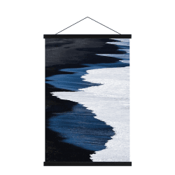 Sanauto B1 Posterleiste Posterschiene Posterleisten 76CM, Magnet Magnetische Holz Poster Aufhänger Halter Rahmen Leisten Bilder Bild Bilderleiste Bilderrahmen (76cm, Schwarz) Schwarz 76 cm