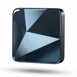 Kabelloser CarPlay Adapter Dongle für iPhone – Kabelloser Dongle für werkseitig verkabelte CarPlay-Autos ab 2017, passend für USB C und A, Plug and Play, automatische Verbindung black