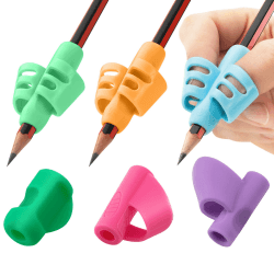 6 Stück Stiftehalter Kinder - Stiftehalter Lernhilfe Griff Schreiben Lernstift Bleistift Griffe Kinder Stifthalter Stifthalter Schreibhilfe Griff Haltung Kind (Mehrfarbig) 6 Stück (Mehrfarbig)