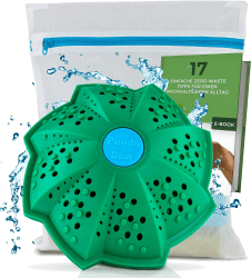 PandaBaw® Öko Waschball [NOTE: SEHR GUT] inkl. gratis Wäschenetz - Waschen ohne Waschmittel - Waschkugel für Waschmaschine - Bio Waschmittel Allergiker - Nachhaltige Produkte - 3in1 Set 1 stück (1er Pack)