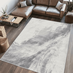 Vamcheer Teppich Wohnzimmer Kurzflor Moderner - Schlafzimmer Teppich Flauschiger,Waschbar Teppich der Orient,Teppiche Groß für Arbeitszimmer, Büro,Super Weich, Anti-Rutsch,Hellgrau 200x300 Hellgrau 200x300 CM
