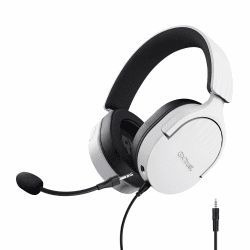 Trust Gaming GXT 489W Fayzo Gaming Headset für PC, PS5, PS4, Xbox Series X|S, Switch, 3,5-mm Klinke, 35% Recyclingkunststoff, Over-Ear Kopfhörer, Mikrofon mit Geräuschunterdrückung - Weiß 3.5 mm Weiß