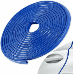 Autotürkantenschutz Schwarz Kein Kleber Universal Fit Gummi Autotürkantenschutz U-Form Autotüreinstiegsschutz Autotürkantenleiste für Limousinen, LKWs, SUV, ATV, Boote(Blau, 32FT) Blau 32FT