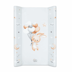 Wickelauflage 70 x 47 cm - feste Wickelunterlage keil Wickeltisch abwaschbar Wickelmulde Kaninchen Motiv Kaninchen Motiv 70 x 47 cm – Versteift