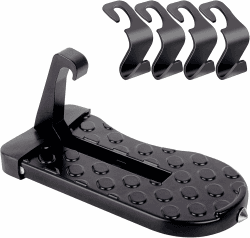 DMJJSD Faltbar Auto Türpedal Auto Pedal Türstufe Trittbretter Auto Pedal Aluminiumlegierung Mit Sicherheitshammer für SUV, RV, Geschäftsauto, Familienauto (Belastung