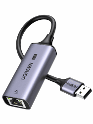 UGREEN USB 2.5G LAN Adapter Ethernet Adapter USB 3.0 auf RJ45 2500Mbps Gigabit Netzwerkadapter auf Aluminium kompatibel mit Laptop, PC unter Windows 11/10/8, macOS usw.