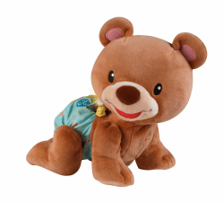 VTech Baby Krabbel-mit-mir-Bär – Interaktives Plüschtier, das alleine krabbelt, zählt, spricht und singt – Für Kinder von 9-36 Monaten Single