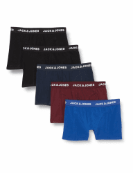 JACK & JONES Herren Boxershort JACBLACK Friday Trunks 5er Pack S M L XL L Schwarz-blau