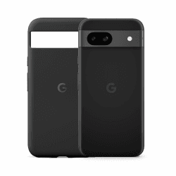 Google Pixel 8a, 128GB, Licorice+Pixel 8a Case, Licorice Lighter, AK3, HA3 Licorice 128GB avec Case