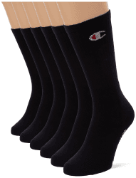 Champion Unisex Füßlinge (6er Pack) 43-46 Schwarz