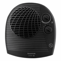 Taurus Heizung | TFH-3001 | 2000 W | 2 Heizstufen | Ventilatorfunktion | Regulierbares Thermostat | Sicherheitssystem | Kompaktes Design | 26 x 25 x 10 cm