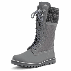 Polar Damen Schnee Dauerhaft Draussen Thermal Winter Warm Wasserdicht Mittelhoher Stiefel 40 EU Grau