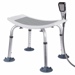 Adjustable Bath Chair,Höhenverstellbar Duschhocker, Anti-Rutsch Badsitz Duschhilfe Duschsitz,150KG Kapazität Standard Type
