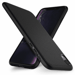 Spigen Liquid Air Hülle Kompatibel mit iPhone XR -Schwarz iPhone XR Schwarz