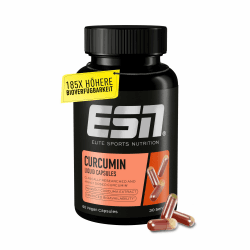 ESN Kurkuma Kapseln, 60 Kapseln, 1000 mg Curcumin pro Portion, aus patentiertem NovaSOL, 185 x höhere Bioverfügbarkeit durch flüssige Form, vegan, made in Germany 34 g (1er Pack)