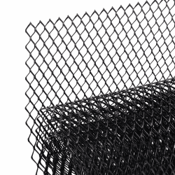 AggAuto universal Schwarz Renngitter, 100x33cm Streckgitter, Aluminiumlegierung Car Grill Mesh, automotive Kühlergrill, Lochgröße 6x12mm Sechseckig 6×12mm Hexagon