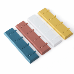 ORTAVA Kleiderhaken,Kleiderhaken Wand,Garderobenhaken,mit 4 Faltbar Haken für Jacken Mäntel Schals Hüten Handtaschen