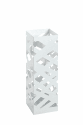 HAKU Möbel Schirmständer weiß, Metall - Maße: B 16 cm x H 48 cm x T 16 cm, Style: Modern