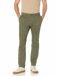 Amazon Essentials Herren Lässige Stretch-Chinohose mit sportlicher Passform (in Übergrößen erhältlich) 31W / 34L Olivgrün