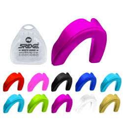 Mundschutz Gum Shield - Professioneller Mundschutz Slim Fit mit Tasche für Kontaktsport, Rugby, Kampfsport, Judo, Karate, Rugby, MMA, Boxen, Hockey, Fußball (Lila, Erwachsene(+12)) Erwachsene(+12) Lila