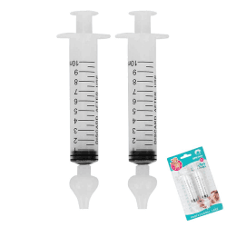 2 Stück Baby Nasendusche, Wiederverwendbare Nasenreiniger, 10ml Nasenspülung Kinder Tragbares, Nasenreinigungs, Nasenwaschreiniger, Sicherer und Komfortabel Durchsichtig