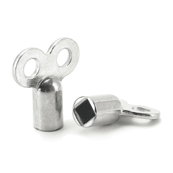 Lamkrtlp Heizungsentlüftungsschlüssel, 2x Heizkörper Entlüftungsschlüssel aus Aluminium, Heizungsschlüssel Handlicher Heizungsentlüfter für Heizkörper Entlüftungsschlüssel, Schlüssel zum Entlüften 2 Stück