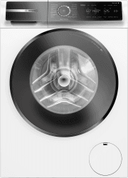 Bosch Hausgeräte WGB244040 Serie 8 Smarte Waschmaschine, 9kg, 1400 UpM, Made in Germany, Active Water Plus Maximale Energie- und Wasserersparnis, Iron Assist Dampf zum Entknittern, Mini Load Nachlegefunktion EEK A -20% 9 kg Serie 8