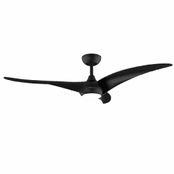 Cecotec - Deckenventilatoren mit Licht EnergySilence Aero 5295 Black, 40W -Gleichstrommotor, 54 Zoll, mit 15W LED -Licht, 3 ausgewählten Farbtönen, 3 Klingen, programmierbarer Timer Schwarz