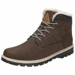 Mishansha Winterschuhe Herren Damen Gefüttert Warme Winterstiefel Unisex Wasserdicht Stiefeletten 43 EU X Braun