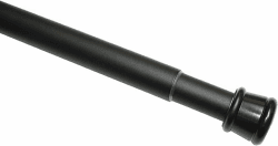 GARDINIA Spannstange, Metall-Stange, Ausziehbar, Gardinenstange ohne Bohren und Schrauben, Ø 23/26 mm, Länge 60-100 cm, Schwarz-matt 60 - 100 cm Schwarz-matt