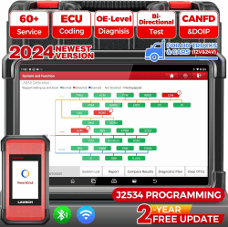 LAUNCH X431 Pro3S+ SMARTLINK HD OBD2 Diagnosegerät für alle Fahrzeuge(12V&24V)ECU-Codierung,OE-Level Alle Systemdiagnosen,60+Servicefunktionen,Topologie-Mapping,Bidirektionale Steuerung,2 Jahre Update LAUNCH X431 Pro3s+ HDIII