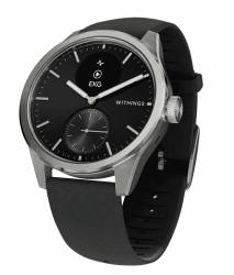 WITHINGS ScanWatch 2 - Connected Healthwatch, Herren Damen, EKG Elektrokardiogramm, SpO2, Temperatur, Schlaftracking, Atemwegsgesundheit, Aktivitäten, Kalorien, Wasserdicht, 30Tage Akku, Android iOS [NEW] ScanWatch2 - 42mm Schwarz