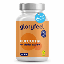 Kurkuma 400 Kapseln (13 Monate) - Original Kurkumapulver aus Indien - 700mg pro Kapsel mit Curcumin & Piperin - Laborgeprüft, vegan, hochdosiert und ohne Zusätze in Deutschland hergestellt