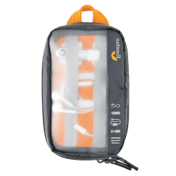 Lowepro GearUp Pouch Mini, Travel Essentials Case, Reiseetui für Telefonkabel, Kabel, Adapter, Akkus, Ladegeräte & USB-Sticks, Smartphone-Zubehörtasche, Hergestellt aus Recyclingmaterial, Grau Pouch Mini - NEW
