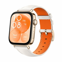 HUAWEI Watch FIT 3, Bluetooth Anrufe, GPS，Smartwatch, Aluminum Case, iOS&Android, 1,82" AMOLED-Display, Bis zu 10 Tage Akkulaufzeit, Umfassendes Gesundheits&Fitness-Management, Weißes Leder WATCH FIT 3 Weiß (Leder)