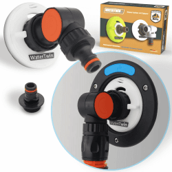 MaJoCompTec® WATERTWIN Tankdeckel mit Wasseranschluss | Wassertankdeckel Befülladapter für Wassereinfüllstutzen | Wohnmobil Wohnwagen Zubehör (Flex-Version, Adapter 3-PIN D:78) Adapter 3-PIN D:78 FLEX-Version