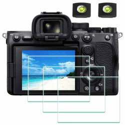 ULBTER Displayschutz Schutzfolie für Sony Alpha A7 III A7 II /A7R III A7R II / A7S III A7S II /7 III 7 II /7R III 7R II 7S III 7S II Displayschutzfolie 9H Härte Gehärtetes Glas [3+2 Stück]