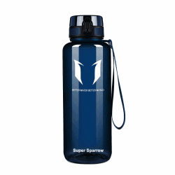 Super Sparrow Trinkflasche - 1.5L - Wasserflasche Auslaufsicher -Sportflasche BPA-Frei | Schule, Sport, Wasser, Fahrrad Direktes Trinken – 1.5L Glossy- Blaubeere