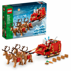 LEGO Schlitten des Weihnachtsmanns, BAU- und Spielset für Kinder mit Minifigur und Rentieren, Geschenk zu Weihnachten für Jungen und Mädchen, kleines Geschenk zu Weihnachten, Weihnachtsschmuck 40499 Single