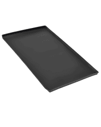 NETONDA Unterlage für Kaffeevollautomat Silikonmatte für Küchenmaschinen Zubehör Anti-Rutsch Wasserdicht Silikonunterlage für Kaffeemühle Siebträger, 48 x 29 cm, Schwarz Schwarz 48 x 29 cm
