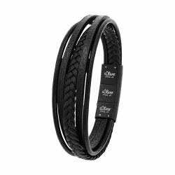 s.Oliver Armband Edelstahl Herren Armschmuck, Kommt in Schmuck Geschenk Box CLASSIC