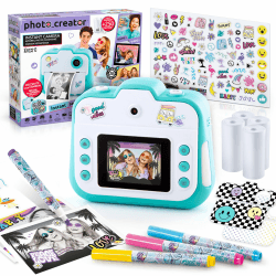 Canal Toys - Photo Creator CLK 001- Sofortbildkamera für Kinder-Instant-Druck Creator mit LCD-Display-Kinderkamera und Fotodrucker in one mit Thermopapier, 1 Set, hellblau Sofortbildkamera Kit