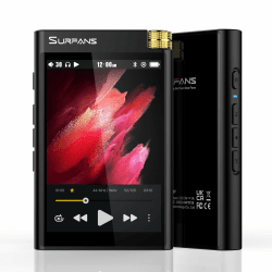 Surfans HiFi Bluetooth Mp3 Player: F28 High Res Verlustfreier Tragbarer Musik Player 3,5 Zoll Digital Audio Player 32GB Unterstützt bis zu 512GB