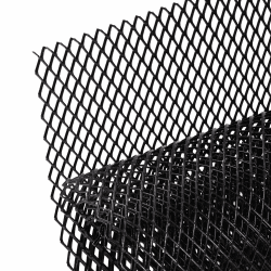 AggAuto Universelles 101,6 x 33 cm Auto-Grillgitter – Aluminiumlegierung, Auto-Kühlergrill-Einsatz, Stoßstange, 10 x 20 mm, rautenförmiges Loch, eines der multifunktionalsten Raster, 100 x 33 cm, 10x20mm Rhombus