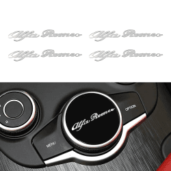 4PCS Auto Logo Emblem Abzeichen DIY Dekoration Aufkleber für Alfa Romeo Stelvio 159 147 156 166 Giulietta Spider GT Mito Auto Styling