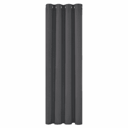 Deconovo Blickdicht Gardinen mit Ösen für Schlafzimmer Thermogardinen Vorhang Blickdicht, 175x140cm (HöhexBreite), Dunkelgrau, 1 Stück H175 x B140 cm (1er Pack) Dunkelgrau