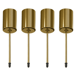 Adventskranz Kerzenhalter,Retro Kupfer Adventskerzenhalter Metall Kerzenleuchter 4 Stück, für Adventskranz Weihnachten Kerzenteller Mit Dorn Vintage Kupfer