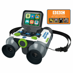 VTech Interaktives Video-Fernglas – Mit eingebauter Kamera, 10-facher Vergrößerung und beeindruckenden BBC-Inhalten die Natur erleben – Für Entdecker:innen von 7 bis 99 Jahren